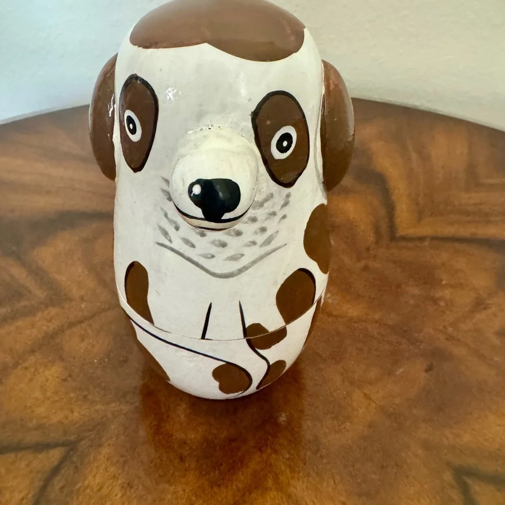 Animal Dog Russian Wooden Nesting Dolls Set
Matryoshka Babushka Dogs - Picture 3 of 12